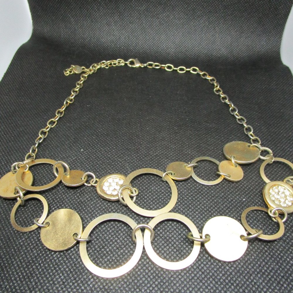 Loft Gold Circle Statement Necklace